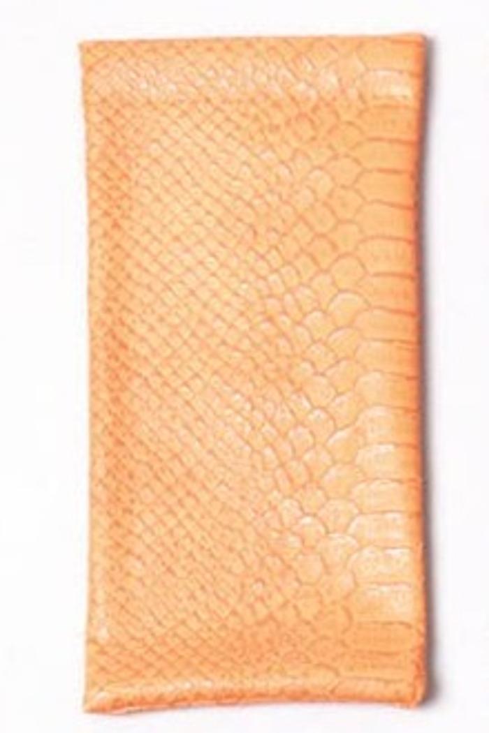 Pastel Alligator Designed Glasses Pouch