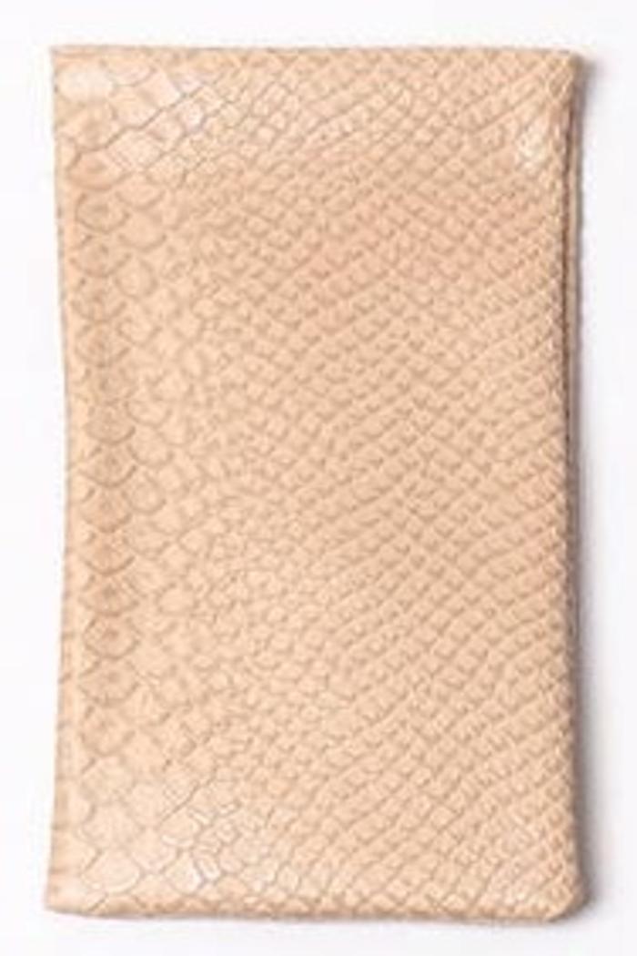 Pastel Alligator Designed Glasses Pouch