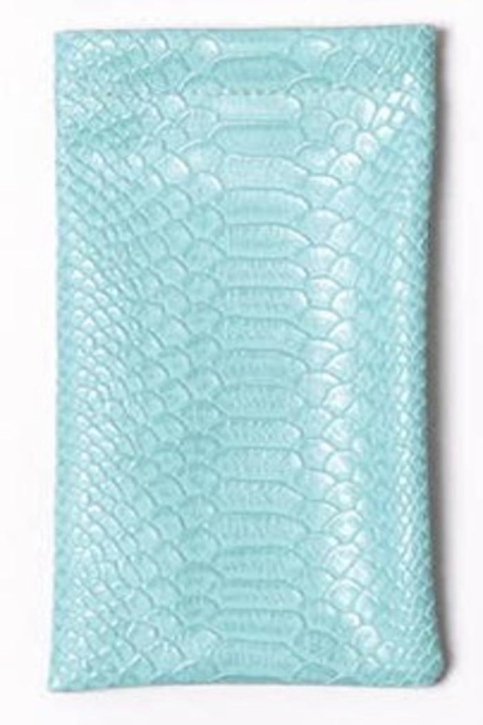 Pastel Alligator Designed Glasses Pouch