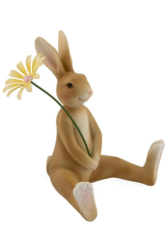 Coco Sitting Resin Rabbit Easter Accents