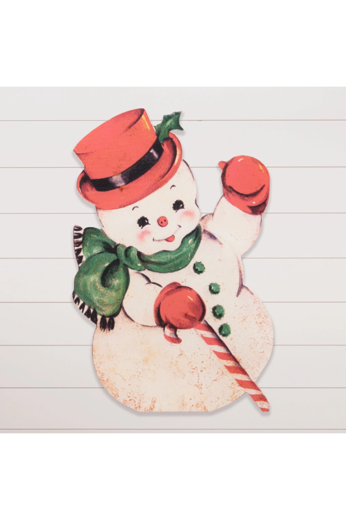 Vintage Snowman Sign