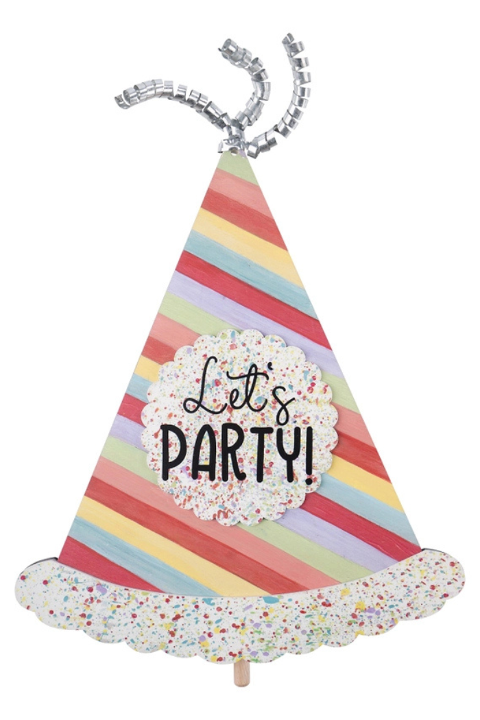 Let's Party Hat Topper