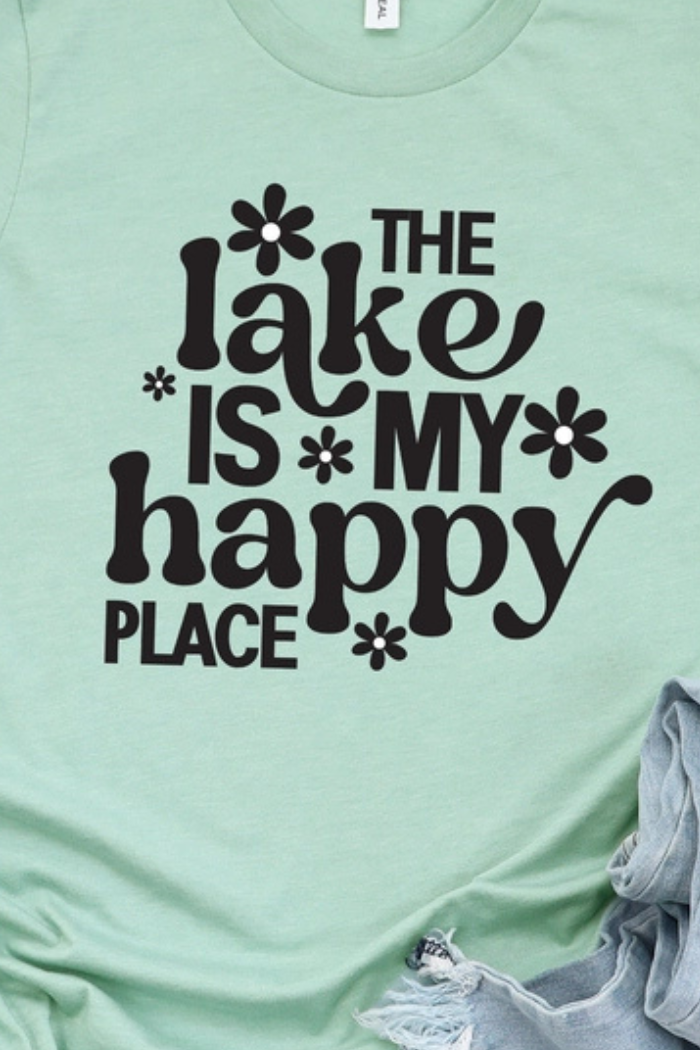 Lake Is My Happy Place Graphic Tee