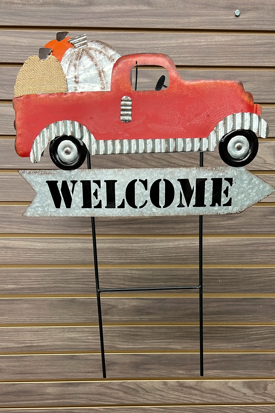 "Welcome" Metal Stake