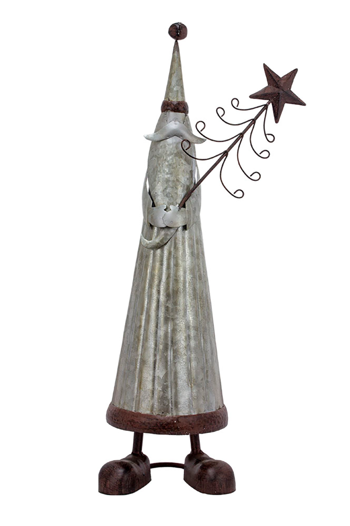 Galvanized Santa