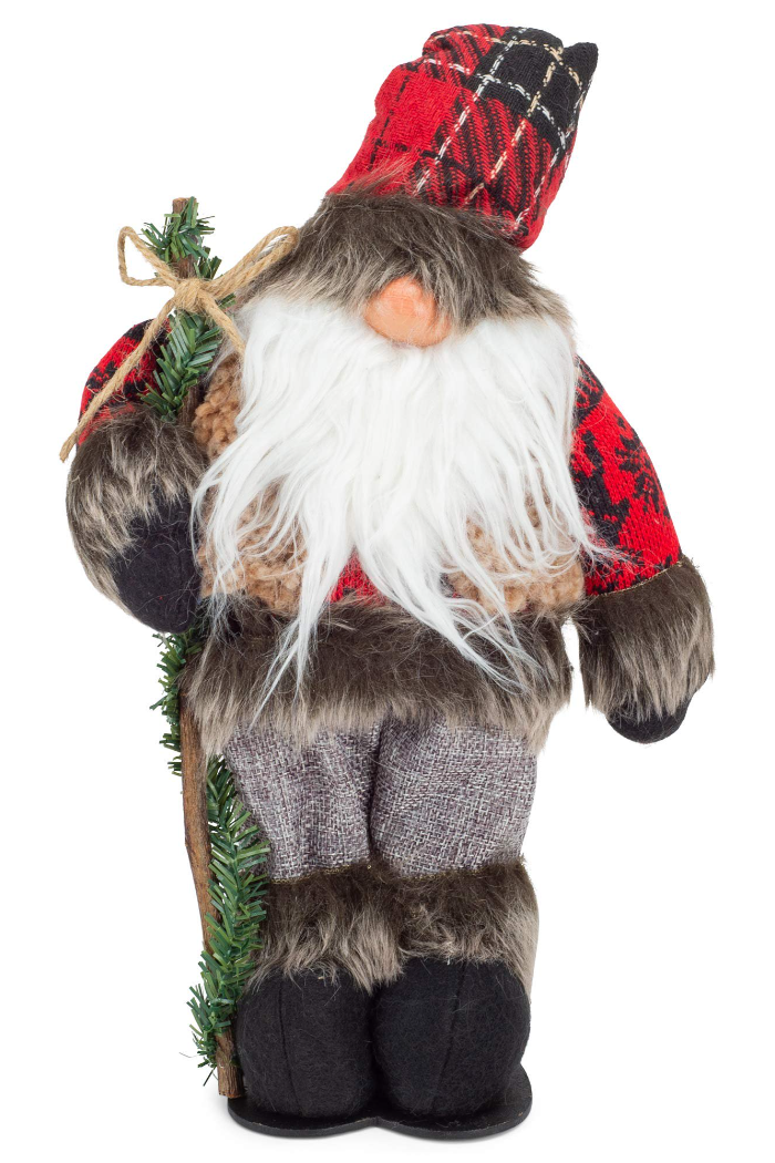 Standing Plaid Santa