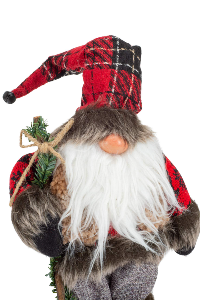 Standing Plaid Santa