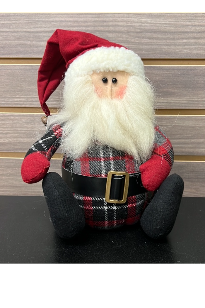 Red coal standing split leg Santa