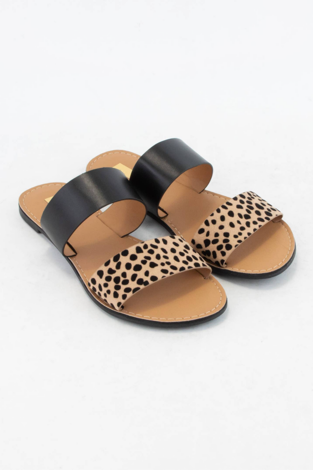 Black Leopard Sandals
