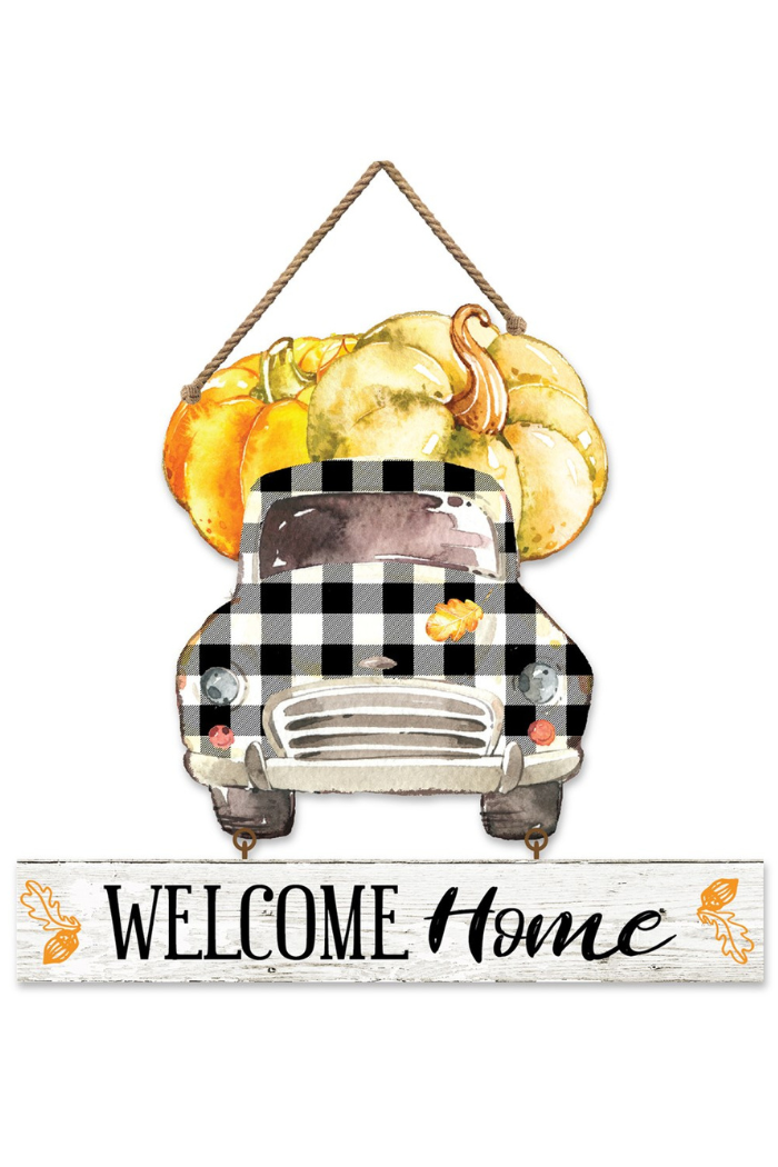 Welcome Home Truck Sign