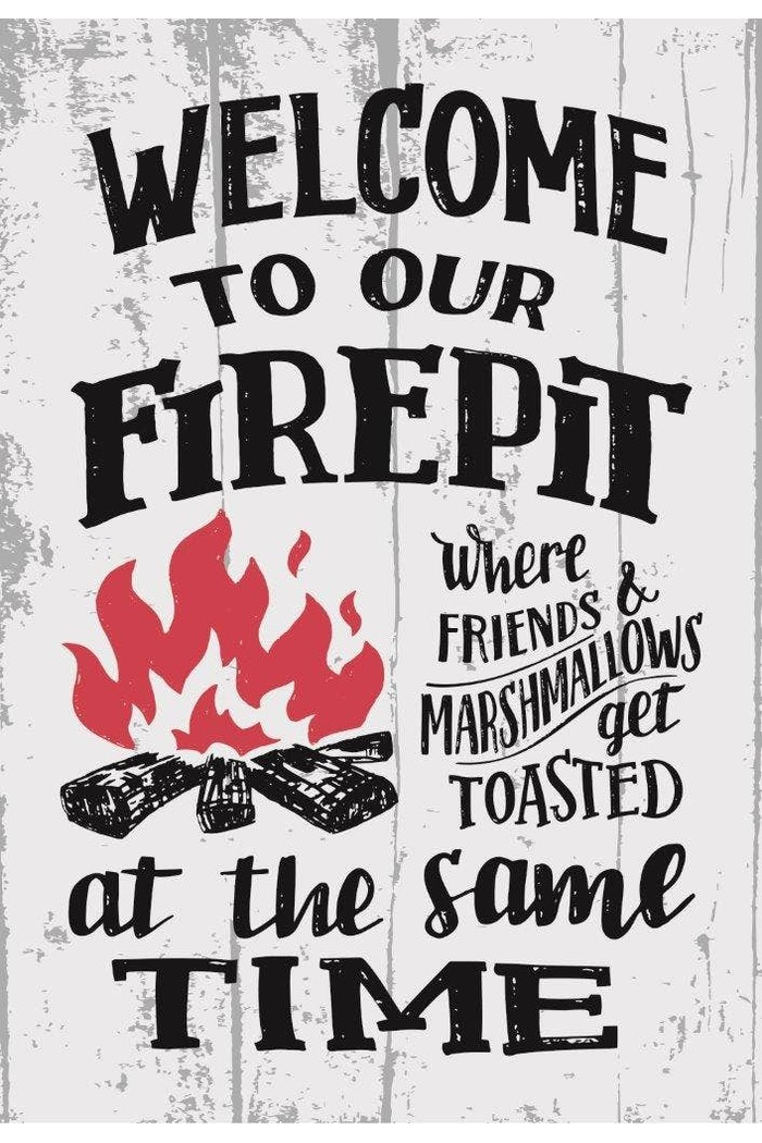 Firepit Garden Flag