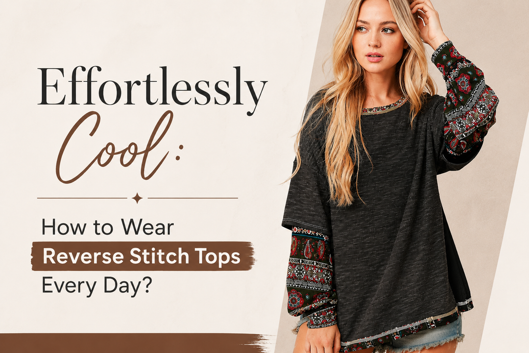 Reverse stitch tops 