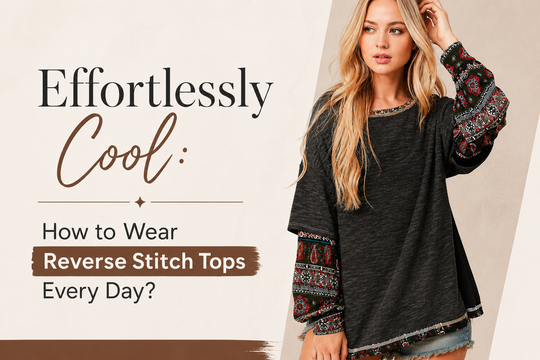 Effortlessly Cool: How to Wear Reverse Stitch Tops Every Day?