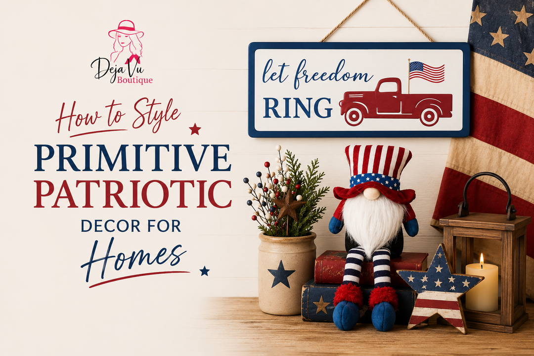 How to Style Primitive Patriotic Decor for Homes?