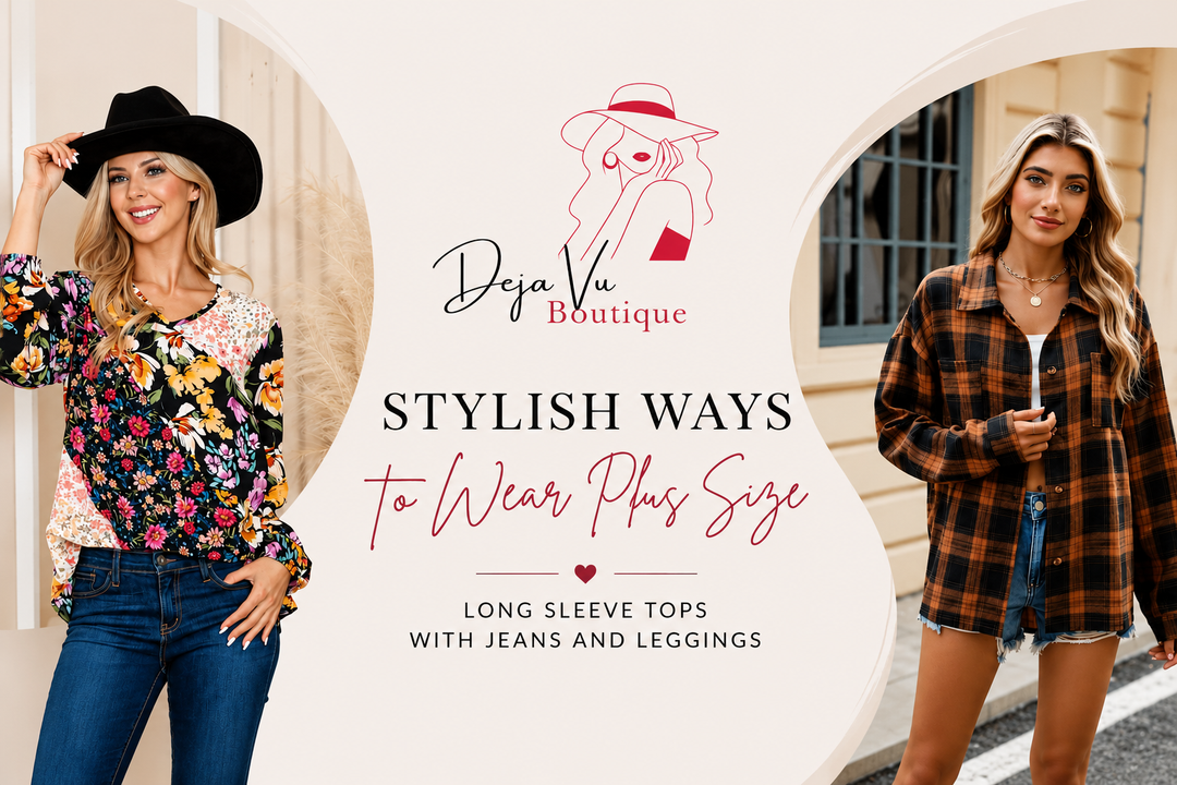 Plus size long sleeve tops 
