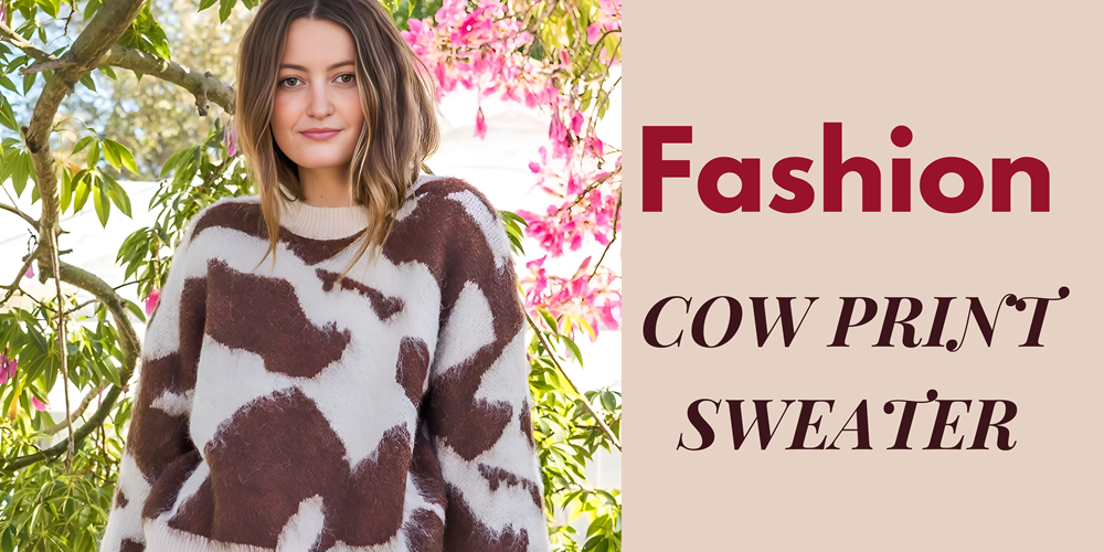 Stay Ahead in Women’s Fashion with This Iconic Cow Print Sweater