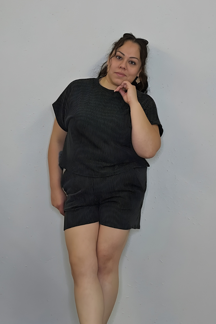 Wave Rib Top and Shorts Set