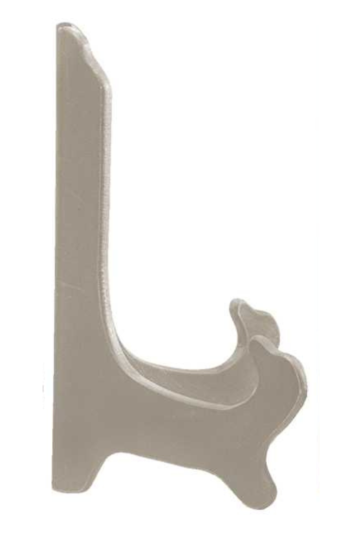 Decorative white bracket on a white background