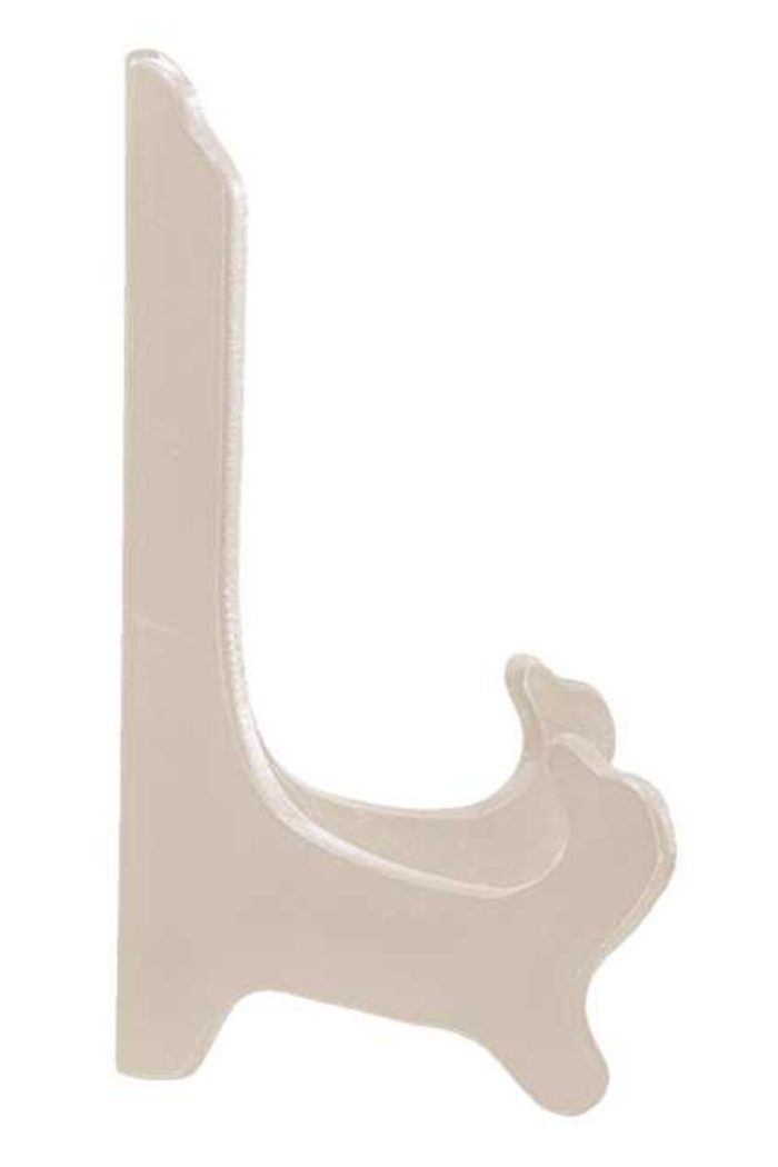 Beige decorative bracket on a white background