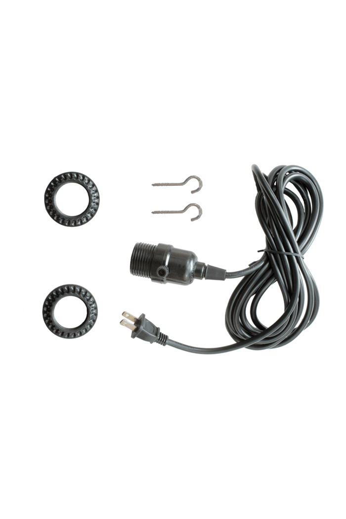 Lamp Cord with Cup Hooks (2 prong)
