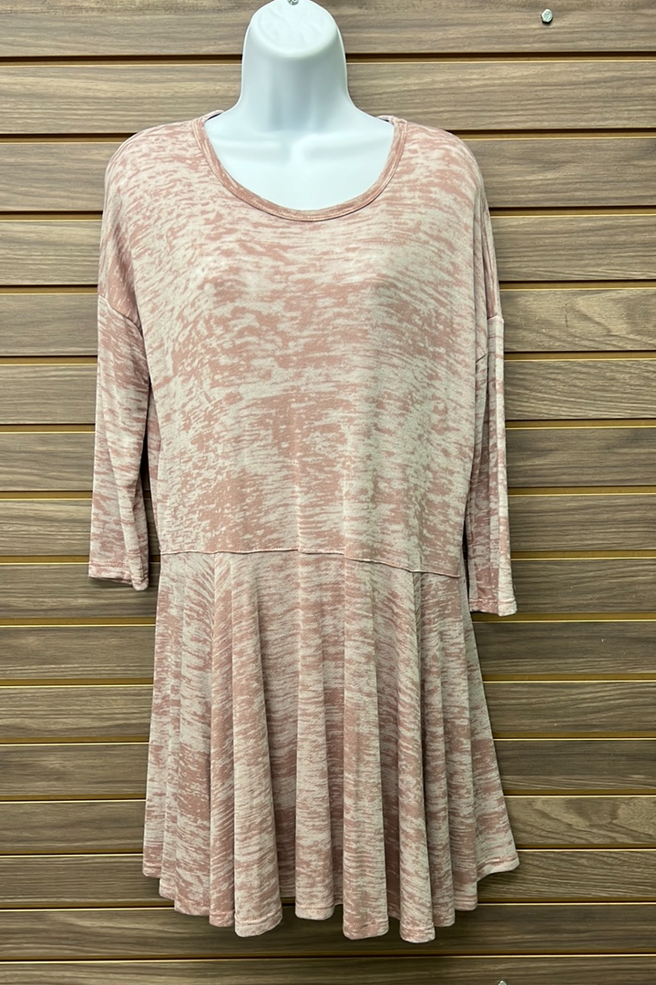 Lavender Dress with 3/4 Sleeves