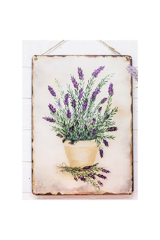 Lavender Tin Sign