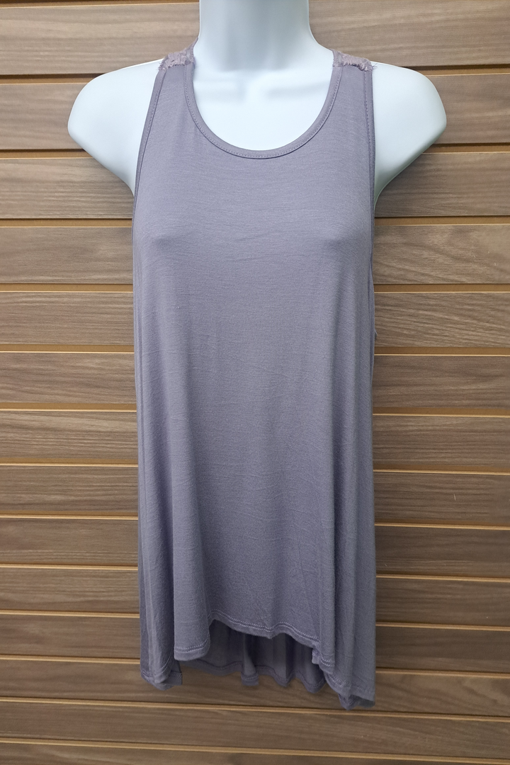 Lavender/lace tank top