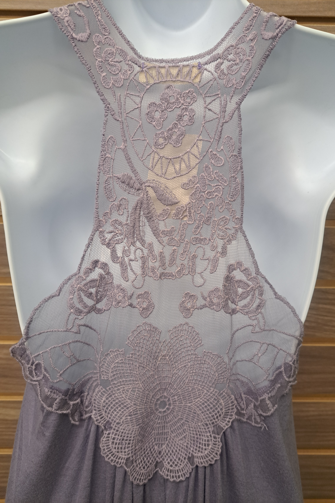 Lavender/lace tank top