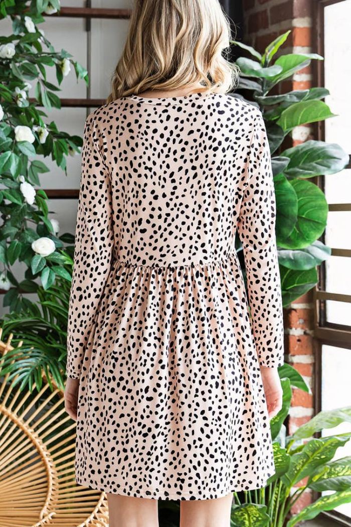 Leopard Babydoll Dress