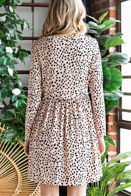 Leopard Babydoll Dress