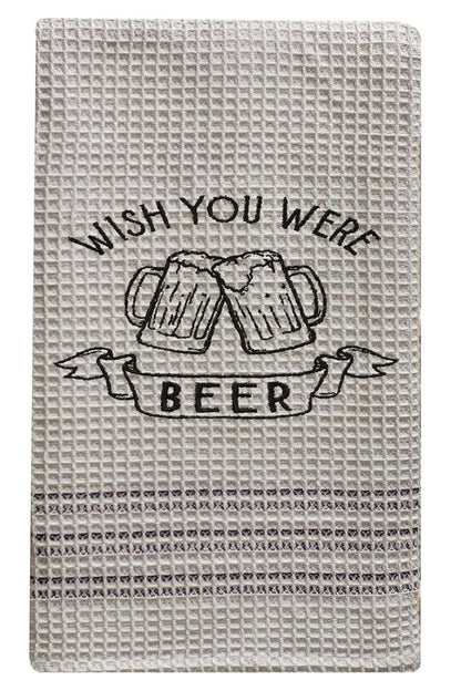 Wish You Were Beer Dish Towel