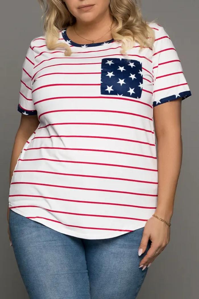 White Stripes & Stars T-shirt