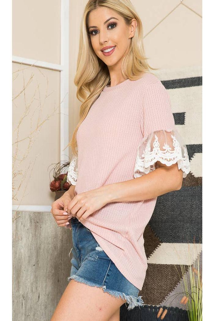 Tunic With Lace Sleeve