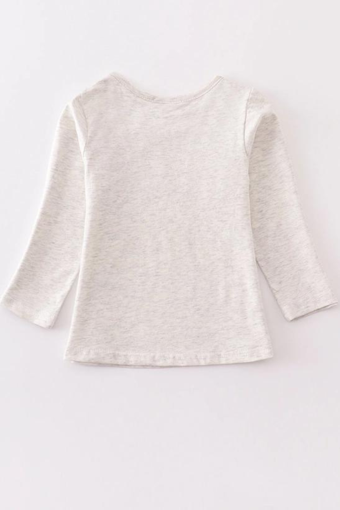 Grey Thankful Pumpkin Top Mommy & Me "Girls"