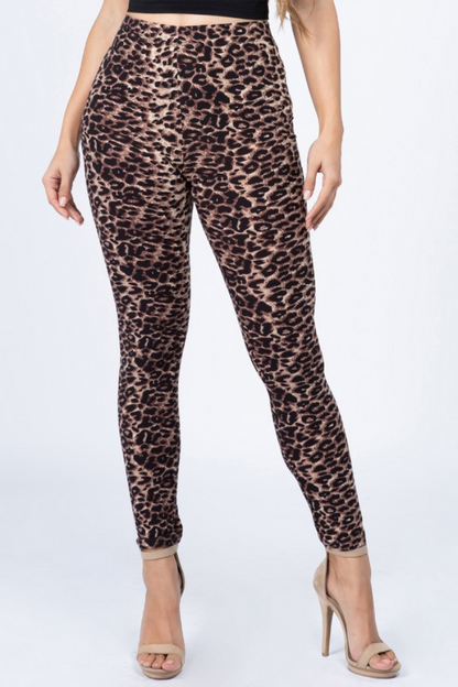 Leopard Print Skin Leggings