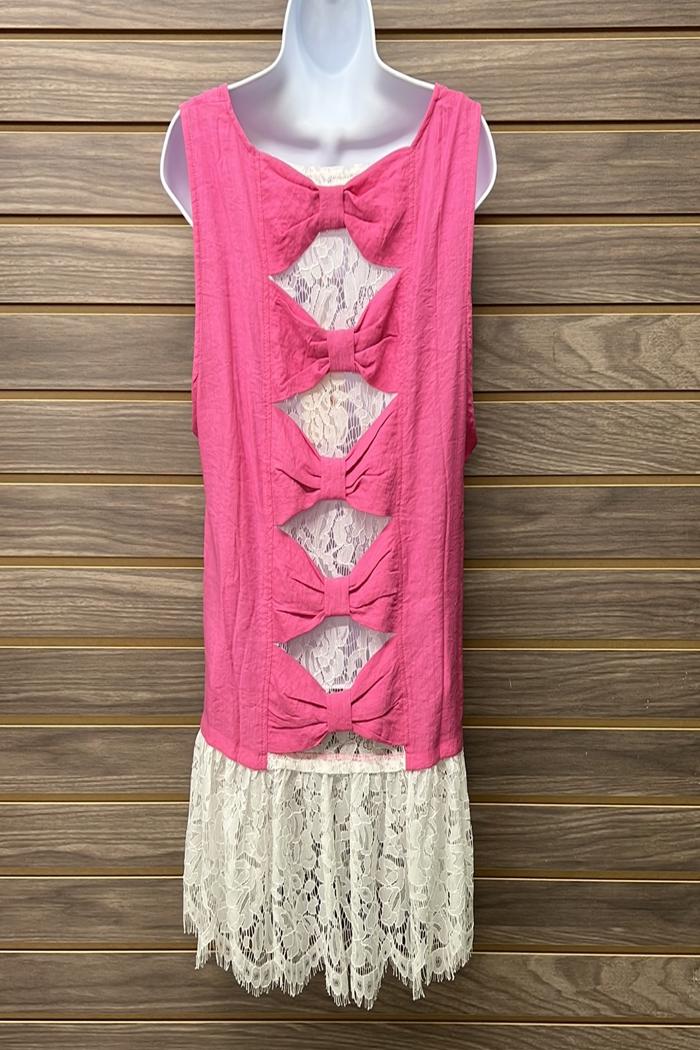 Tank Top With Lace Contrast