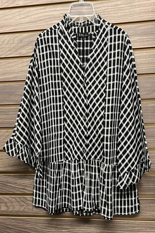 Striped Ruffle Blouse