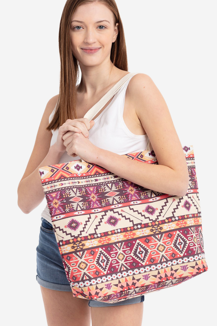 Aztec Pattern Tote