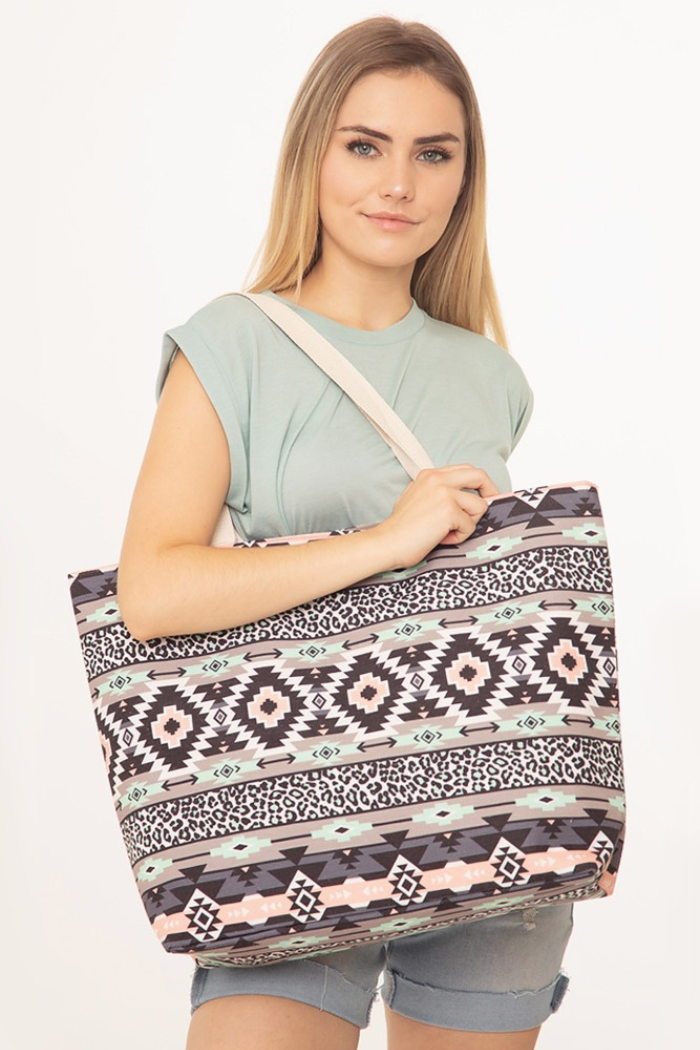 Aztec Pattern Tote