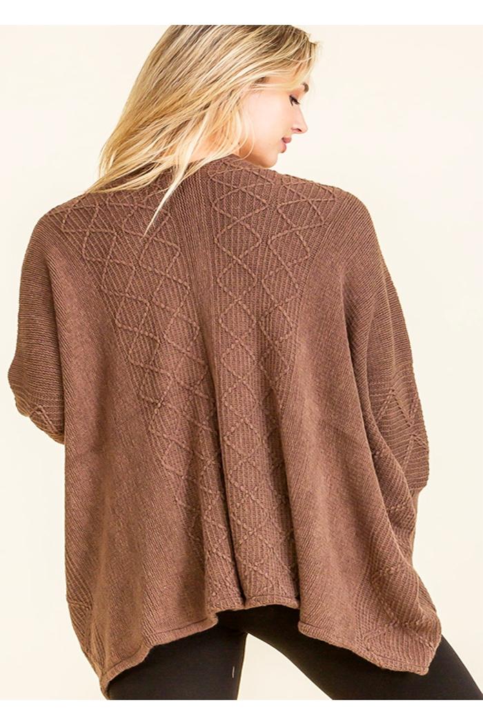 Slouchy knitted cardigan