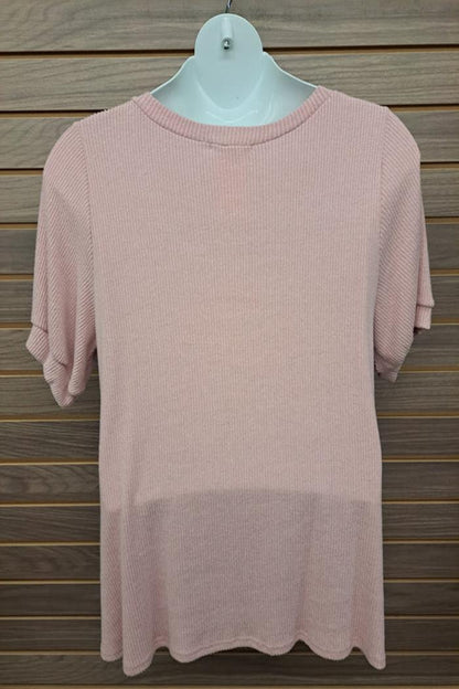 Short Sleeved Dusty Pink