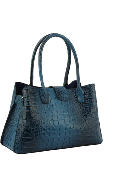 Satchel Purse Top Handle Croc Shoulder Bag