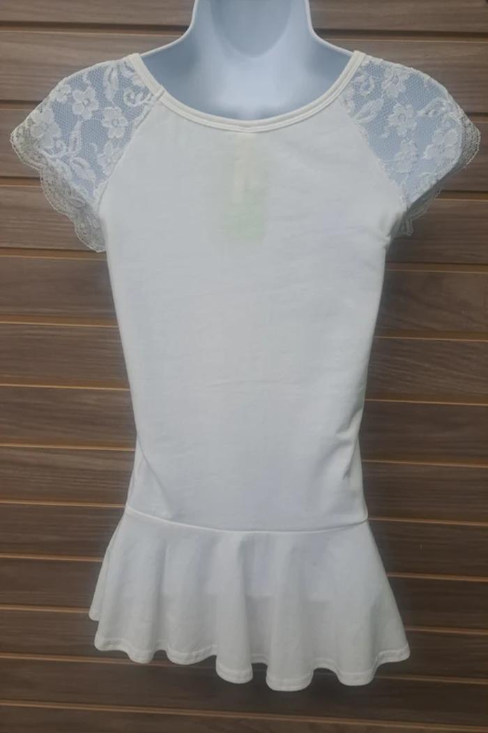 Ruffle lace tee