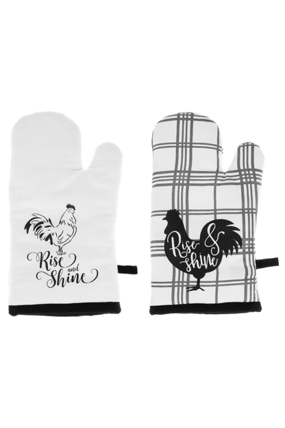 Rise and Shine Rooster Oven Mitt