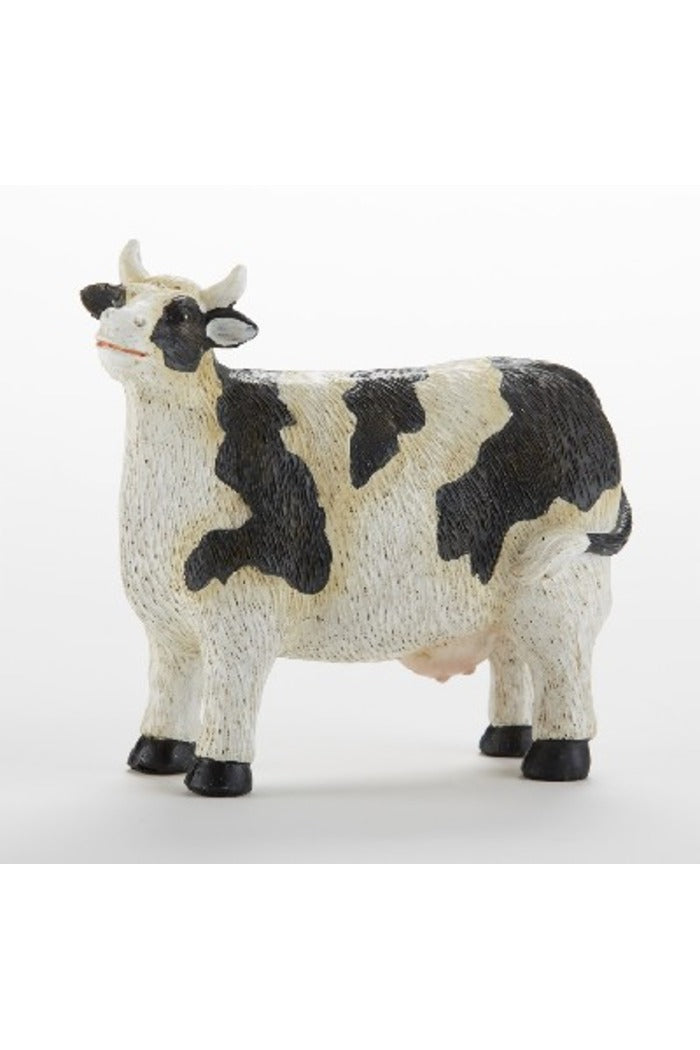 Resin Black/White Cow