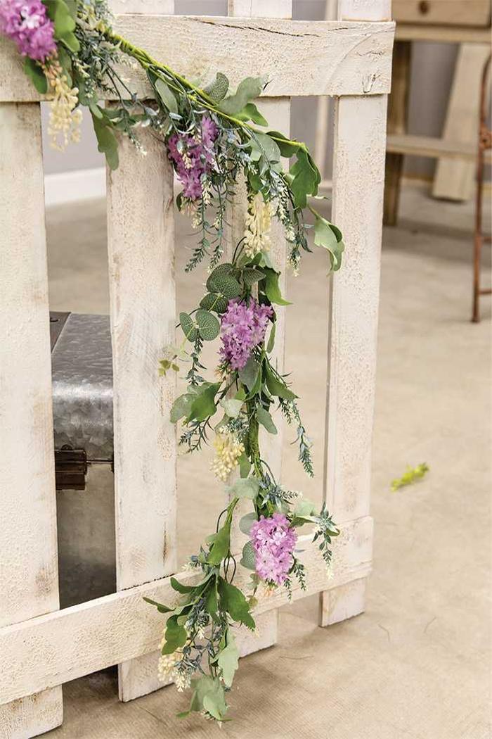Purple Wildflowers Garland