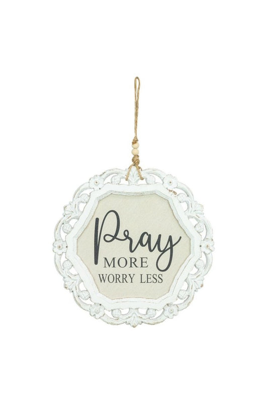 Pray More Wall Hanger