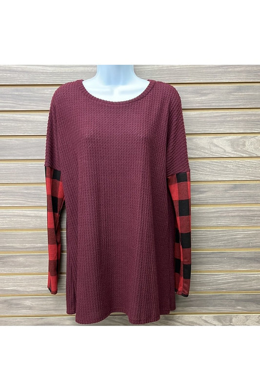 Plaid long sleeve