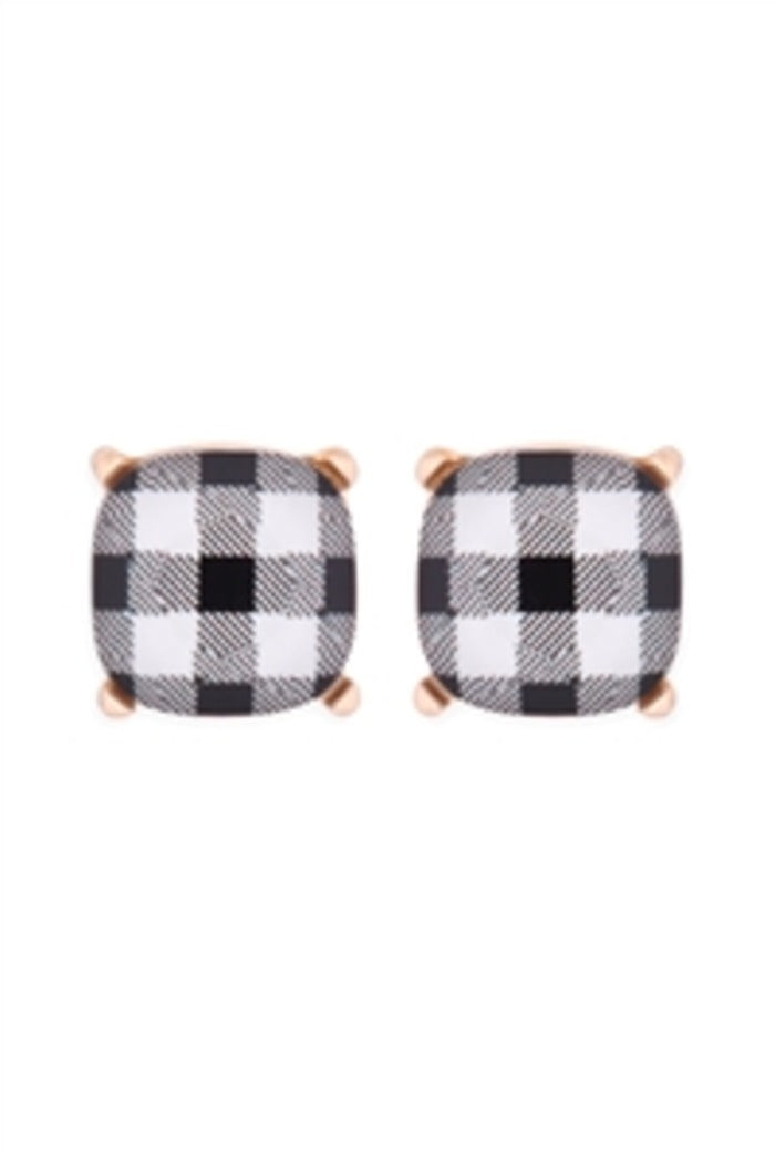 Plaid Earrings