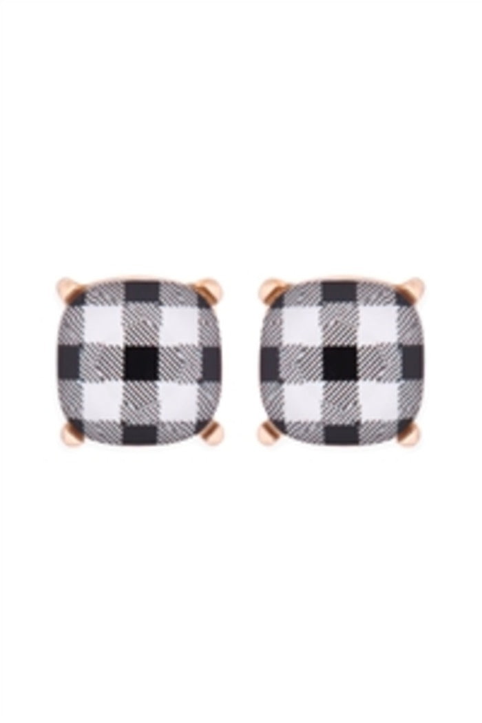 Plaid Earrings